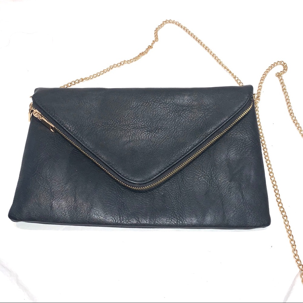 Black envelope clutch/crossbody